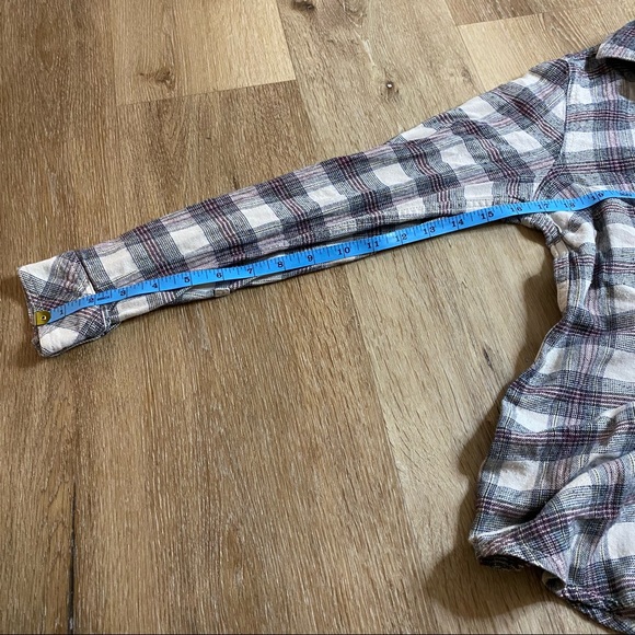 Roots Oversized Plaid Flannel Henley - Picture 16 of 16